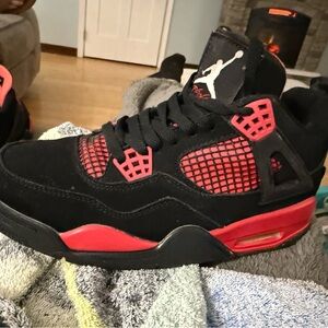 Black and Red Athletic Sneakers